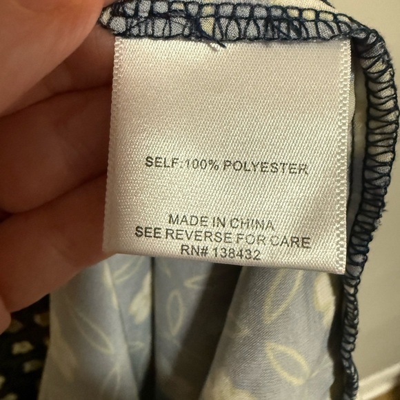 ModCloth Exchanging Introductions Navy Floral Maxi Dress Size XL NWT - Picture 10 of 11